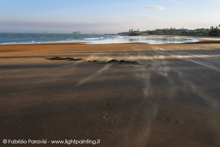 La spiaggia di Emu Park al tramonto